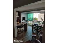 Apartamento suíte + 2 dormitórios a 90m do mar, Pereque